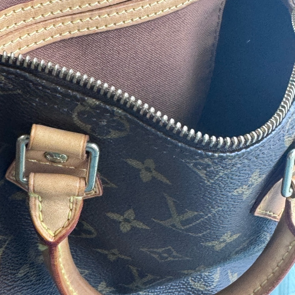 Louis Vuitton | Speedy 25 | SD0027 | Monogram Canvas Brown Satchel - Picture 13 of 16